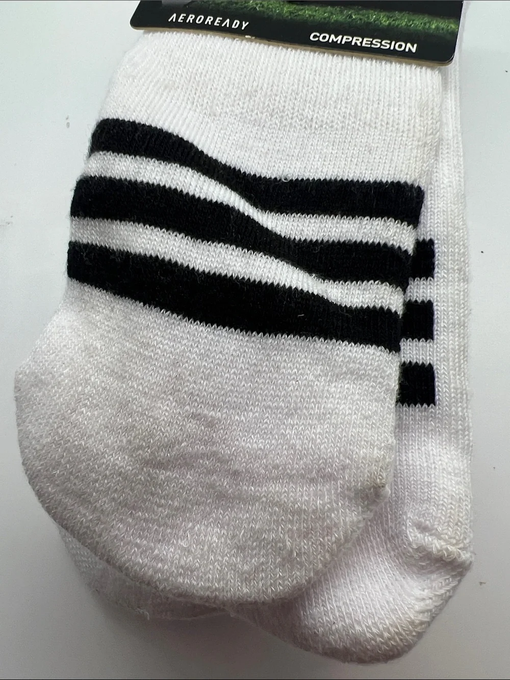 adidas White & Black Men’s Soccer Over-the-Calf Compression Socks